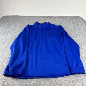 Under Armour Pullover Quarter Zip Fleece Fit Men's Medium Blue XXL Coldgear‎